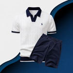 Slim Fit Cotton Shirt and Shorts Set