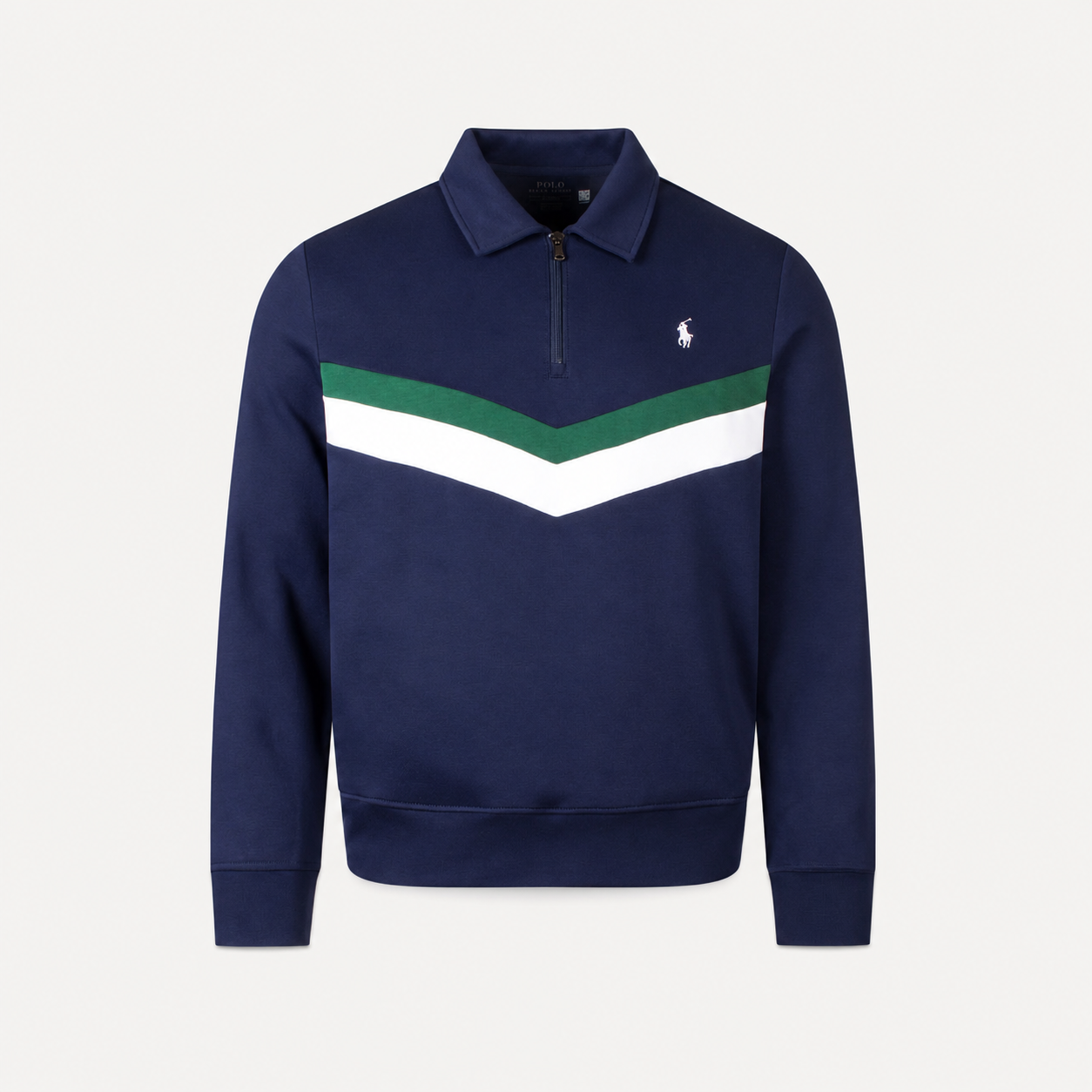 Regular Fit Double Knit Quarter Zip Sweatshirt