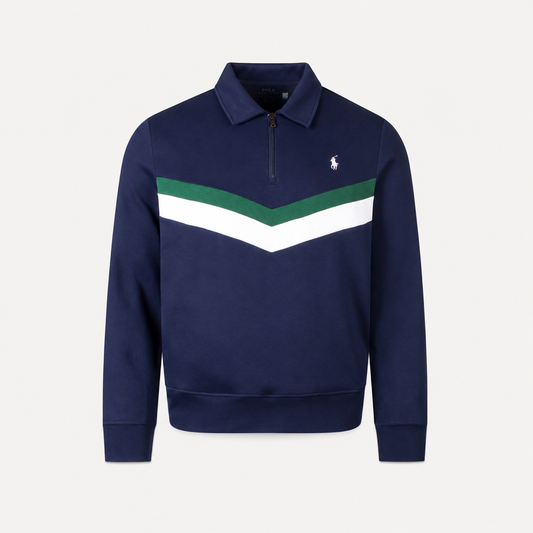 Regular Fit Double Knit Quarter Zip Sweatshirt