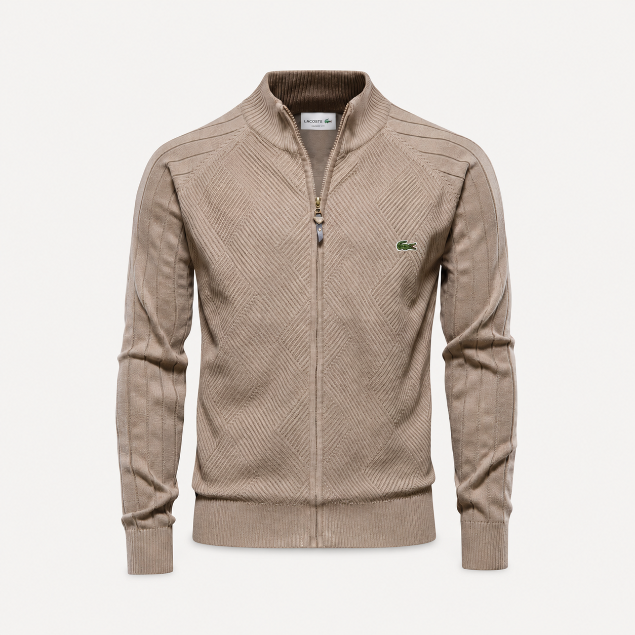 LC Pull Zippé Texturé Homme