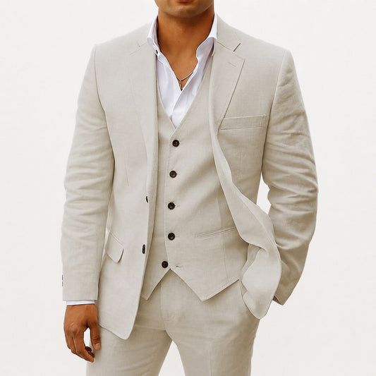 Amalfi Three-Piece Linen Suit