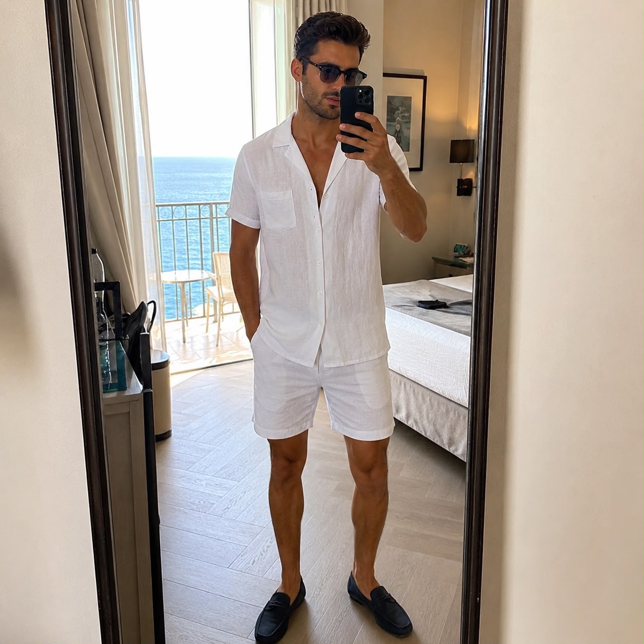 Mykonos Linen Shirt + FREE Matching Shorts
