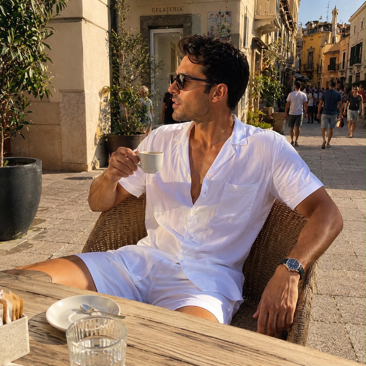 Mykonos Linen Shirt + FREE Matching Shorts