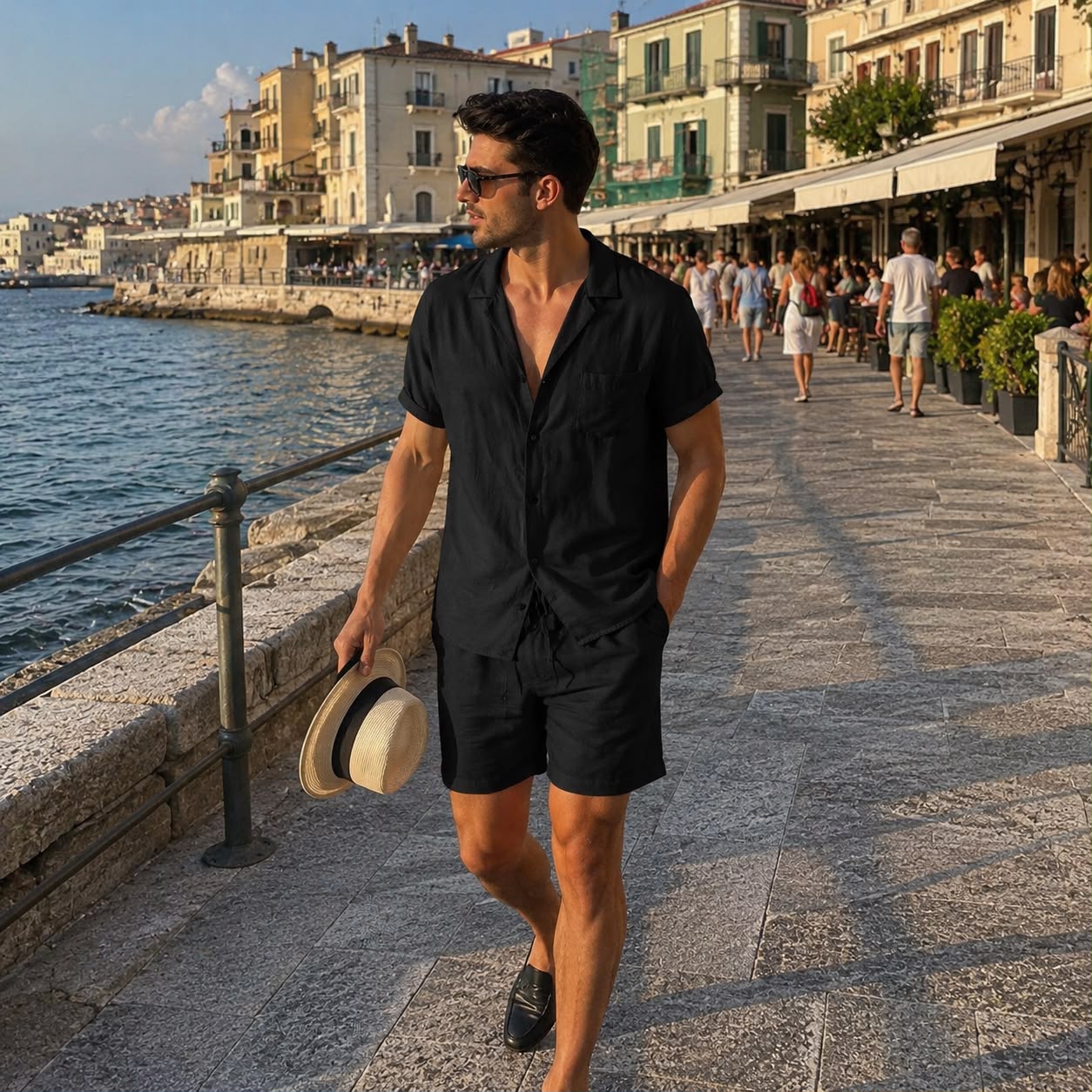 Mykonos Linen Shirt + FREE Matching Shorts