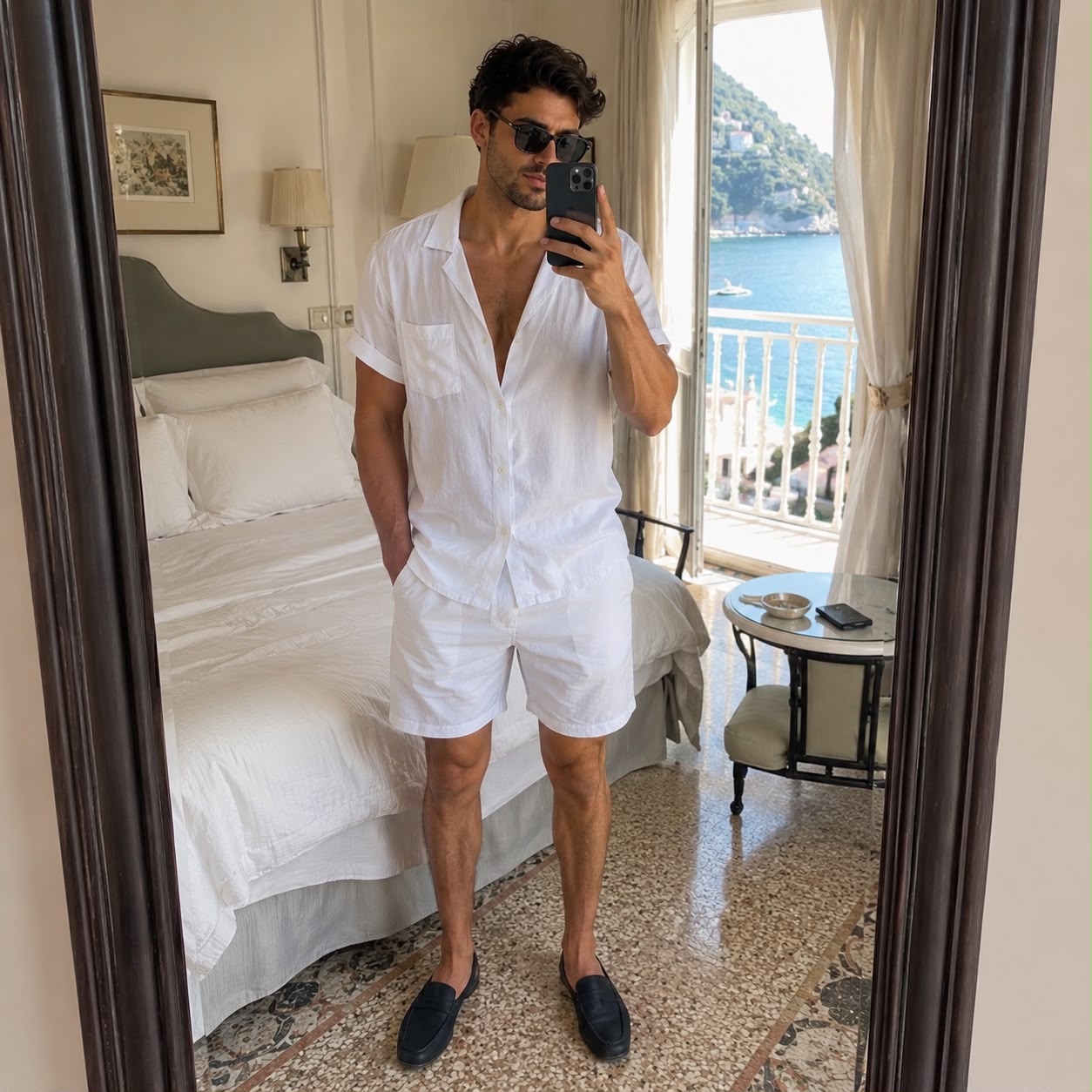 Mykonos Linen Shirt + FREE Matching Shorts