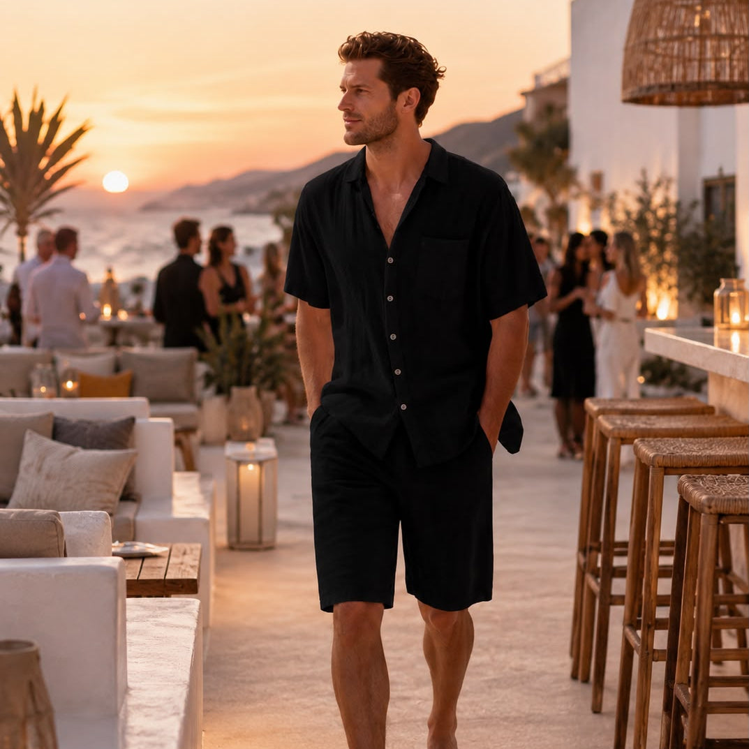 Ibiza Linen Shirt + FREE Matching Shorts