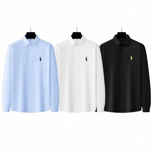 Paul Lauren Men's Shirt – Urban Long-Sleeve Polo