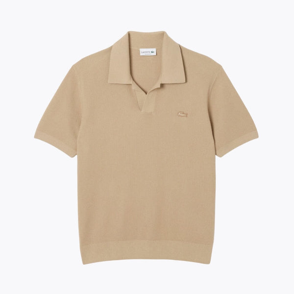 LC Cotton Blend Open Polo Collar Sweater
