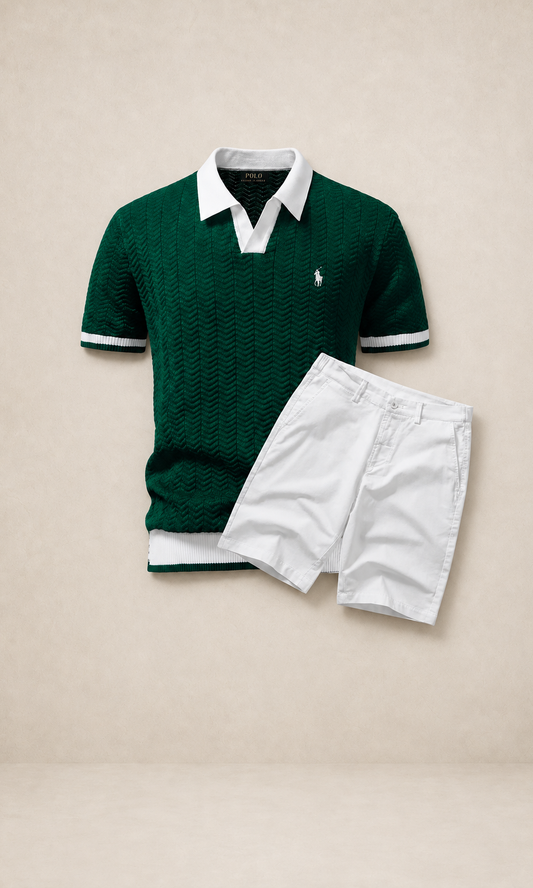 Ralph Lauren Old Money Polo Shirt + Shorts Set